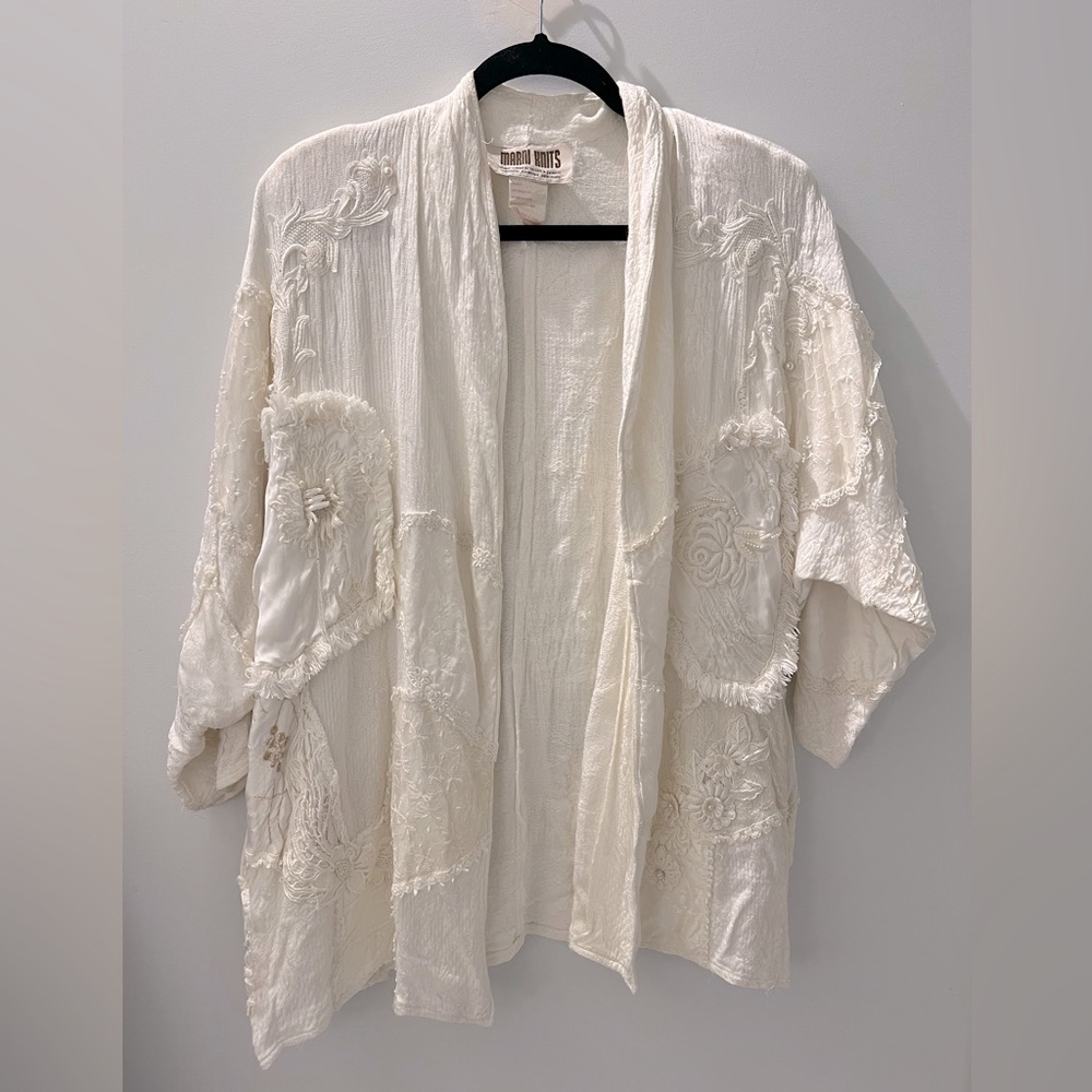 RARE Vintage Marnie Netz Knits Handlooms Kimono Bohemian Jacket - Picture 3 of 14